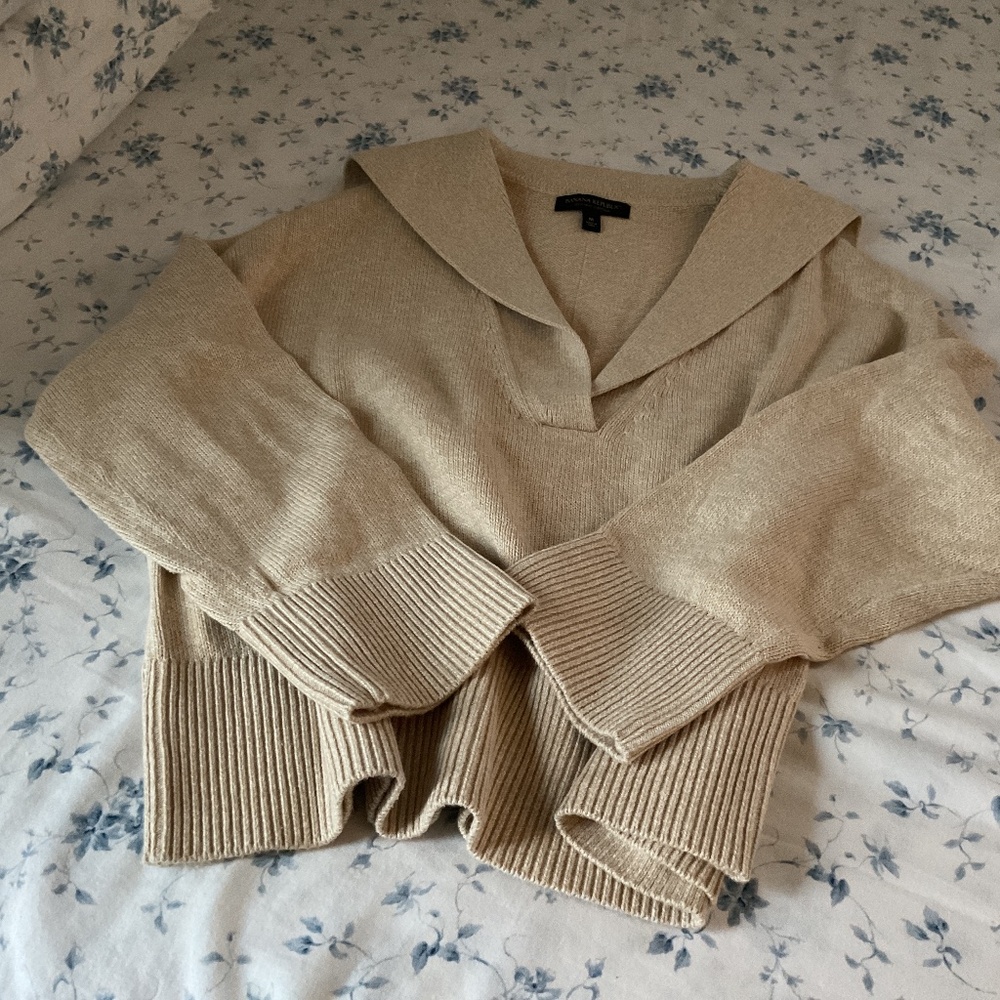 EUC Banana All Cotton Sailor Collar Sweater